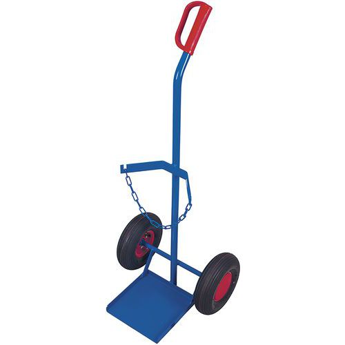Flessensteekwagen staal voor 1 fles 20, 40, Max. belasting: 100 kg, Capaciteit (aantal flessen): 1