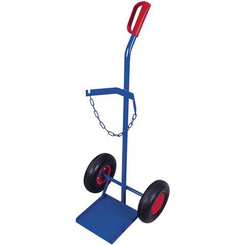 Flessensteekwagen staal voor 1 fles 40, Max. belasting: 100 kg, Capaciteit (aantal flessen): 1