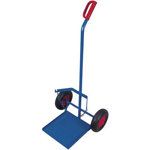 Flessensteekwagen staal voor propaangasfles, Max. belasting: 100 kg, Max. Ø gasfles: 320 mm