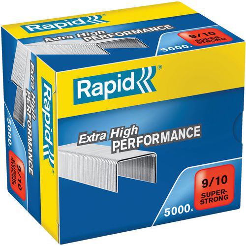 Agrafes 9 galvanisées SuperStrong - Boîte de 5000