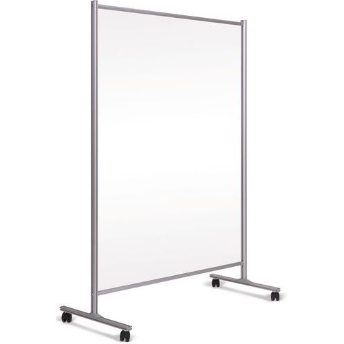 Mobiele beschermwand - transparant - bi-silque