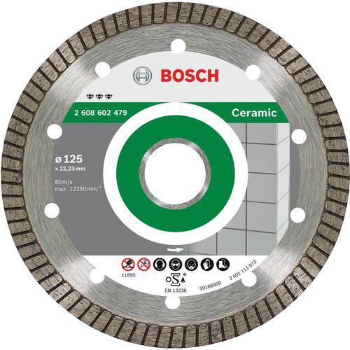 Diamantdoorslijpschijf Ceramic 115 X 22 23 X 1 4 X 7 mm - Bosch