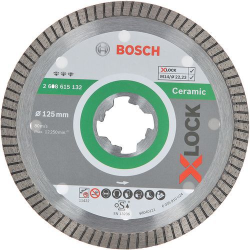 Diamantdoorslijpschijf X-lock Clean Turbo - Bosch