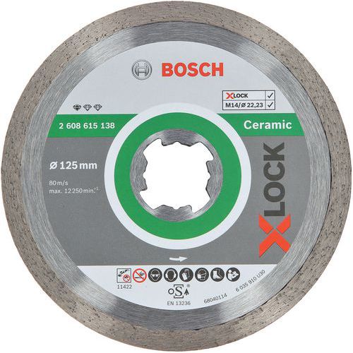 Diamantslijpschijf X-lock Standard for Ceramic - Bosch