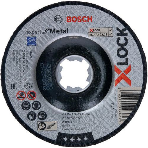 Doorslijpschijf Pro Metal X-lock - Bosch