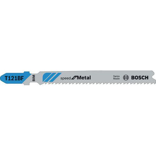 Decoupeerzaagblad T121 Speed for Metal, Gebruik: Knippen, snijden & zagen, Lengte: 100 mm, Model: Bosch
