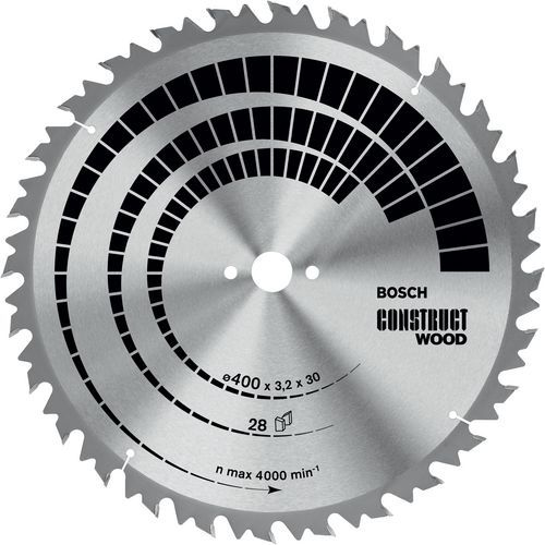 Cirkelzaagblad Construct Wood, Asgat Ø: 30 mm, Ø: 70 cm, Aantal tanden: 46, Materiaal: Staal