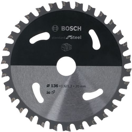 Cirkelzaagblad Standard for Steel 136 x 20 x 1.6 mm - Bosch