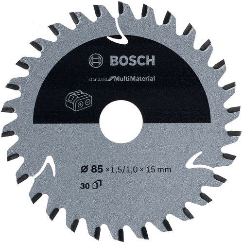 Cirkelzaagblad v. accuzagen Multi Material 85x15x1.5/1.0 30T - Bosch