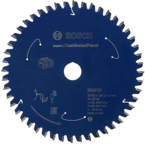 Cirkelzaagblad voor accuzagen, Asgat Ø: 30 mm, Ø: 21 cm, Aantal tanden: 66, Materiaal: Staal