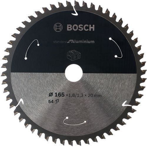 Cirkelzaagblad voor accuzagen, Asgat Ø: 30 mm, Ø: 21 cm, Aantal tanden: 54, Materiaal: Staal