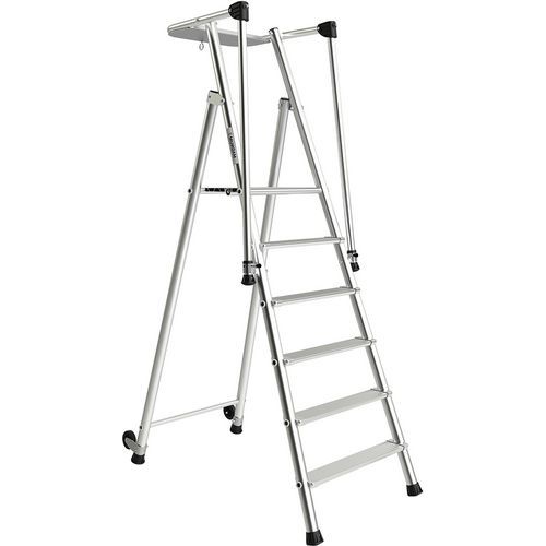 Zeer veilige trapladder Magnum 3, Toegangshoogte: 3.42 m, Platform hoogte: 1.42 m