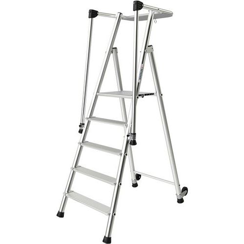 Zeer veilige trapladder Magnum 3, Toegangshoogte: 3.20 m, Platform hoogte: 1.20 m