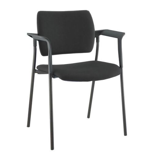 Chaise Amets 4 pieds fixes avec accoudoirs - lot de 3 - Sokoa