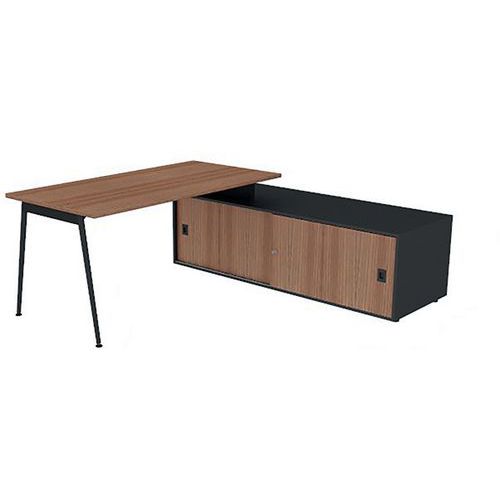 Bureau avec plateau 160x80 cm Solal - Quadrifoglio