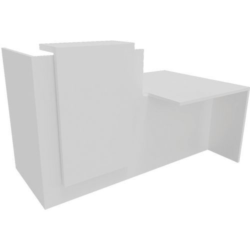 Receptiebalie met laag gedeelte - L 180 cm Fifty Fifty - Buronomic