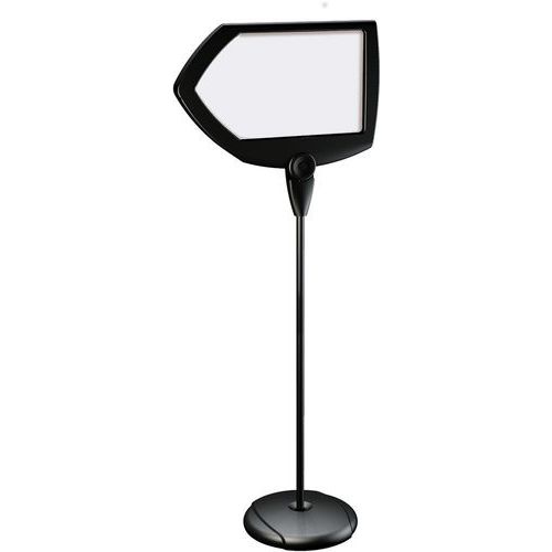 Magnetisch informatiepaneel met zwarte pijl Magnetisch informatiepaneel met zwarte pijl
