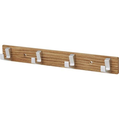 Porte serviette mural Bois/Argent  - Gardelux