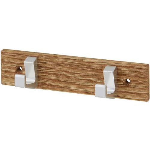 Porte serviette mural Bois/Argent  - Gardelux