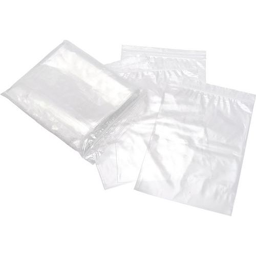 Zak plastic met ritssluiting voedsel 160 x 220 mm EP 50 µ - GILAC