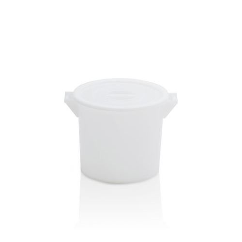 Ronde kunststof container, Totale inhoud: 35 L, Gebruik voor voedsel: nee, Kleur: Wit, Type: Container