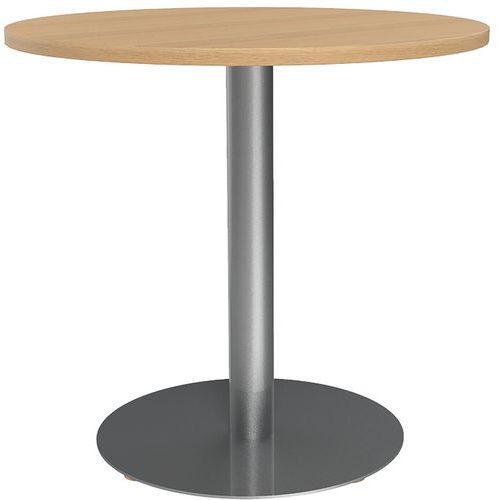 Vergadertafel rond 80 cm trompetvoet Vergadertafel rond 80 cm trompetvoet