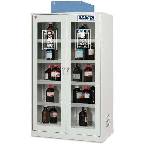 Armoire filtrante double paroi avec porte vitrée