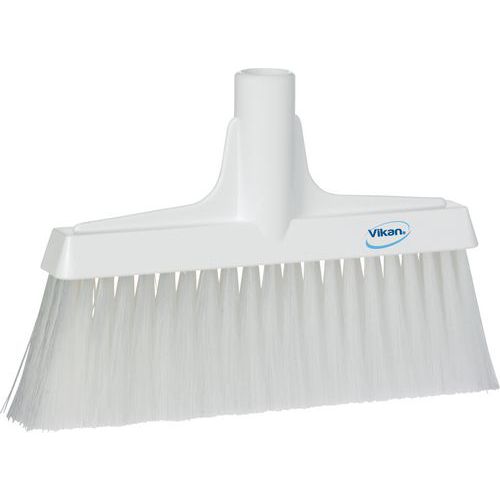 Bezem met harde en zachte vezels, Type huishoudelijk accessoire: Bezem, Ergonomisch: ja, Kleur: Wit