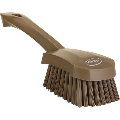 Afwasborstel met korte steel, Type huishoudelijk accessoire: Borstel, Ergonomisch: ja, Kleur: Bruin