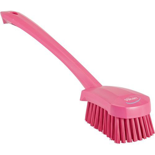 Afwasborstel met lange steel, Type huishoudelijk accessoire: Borstel, Ergonomisch: ja, Kleur: Roze