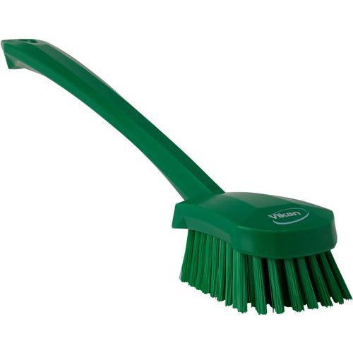 Afwasborstel met lange steel, Type huishoudelijk accessoire: Borstel, Ergonomisch: ja, Kleur: Groen