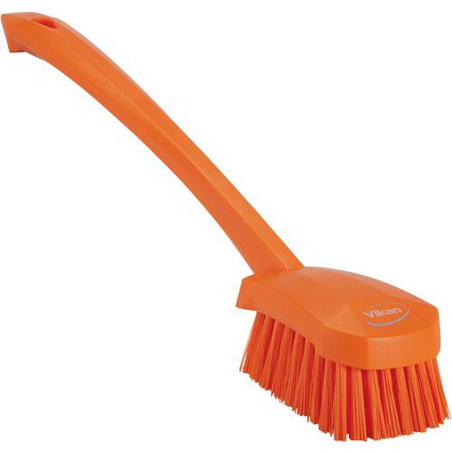 Afwasborstel met lange steel, Type huishoudelijk accessoire: Borstel, Ergonomisch: ja, Kleur: Oranje