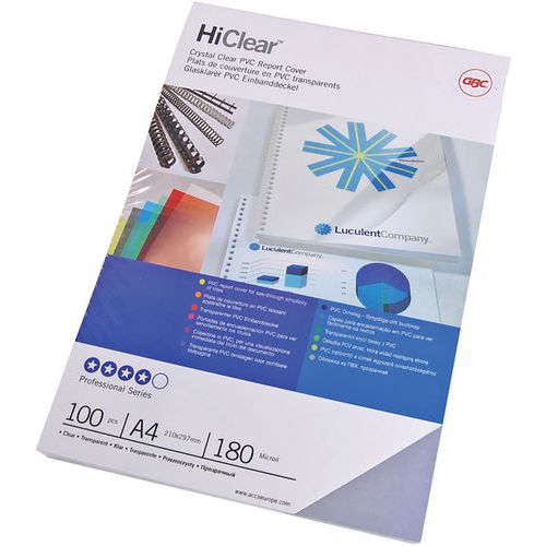Couverture pour perforelieuse en PVC GBC HiClear