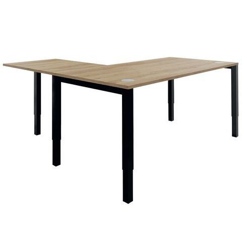 Bureau réglable droit Astro Arche 140x80+extension Buronomic Bureau réglable droit Astro Arche 140x80+extension Buronomic