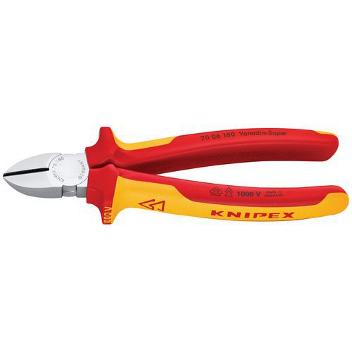 Zijsnijtang geisoleerd met meer-componentengrepen VDE-getest, Lengte: 180 mm, Type nr.: 70 06 180