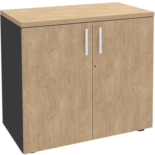 Armoire basse Urban poignée brillante 72x80 cm 1 tablette - à monter