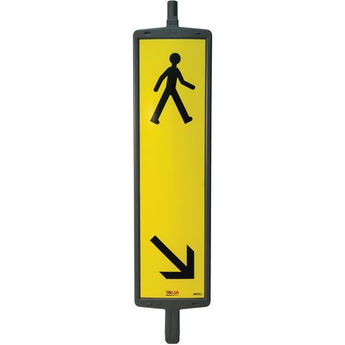 Informatiebaak voor voetgangersomleiding dubbelzijdig K5C - Taliaplast
