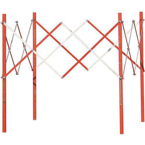 Schaarhek van metaal - rood/wit - Taliaplast