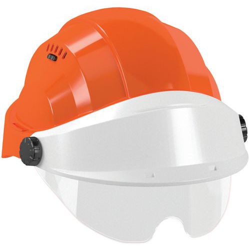 Veiligheidshelm Oranje met bril Orizon - Taliaplast