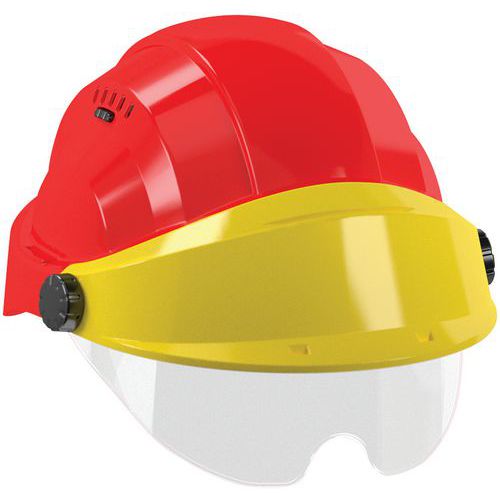 Veiligheidshelm Rood met bril Orizon - Taliaplast