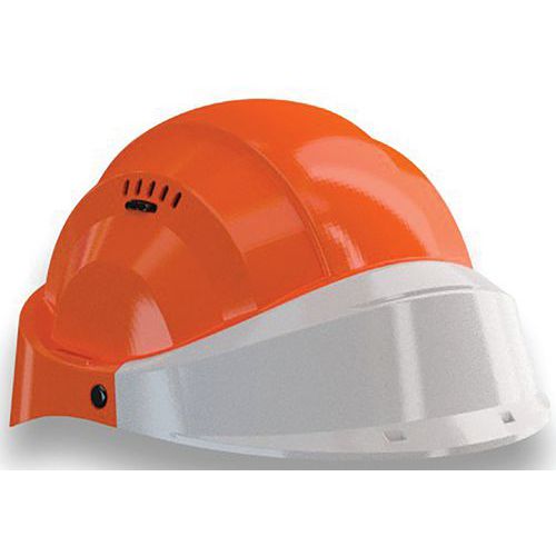 Veiligheidshelm Oranje met vizier - Orizon - Taliaplast