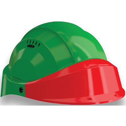 Veiligheidshelm Groen met vizier - Orizon - Taliaplast