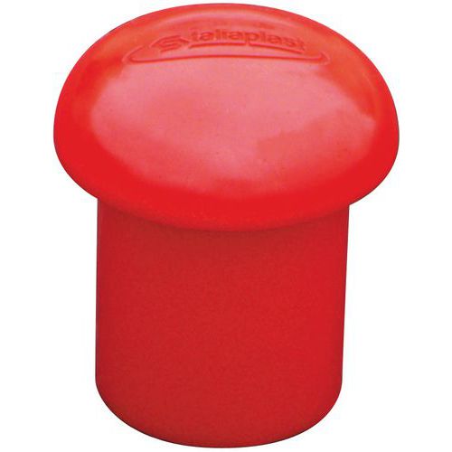 Veiligheidsdop groot model - Rood - Set van 100 - Taliaplast