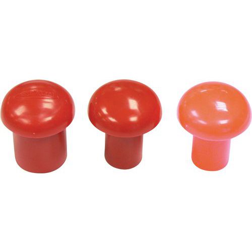 Veiligheidsuiteinde groot model - Rood - Set van 25 - Taliaplast
