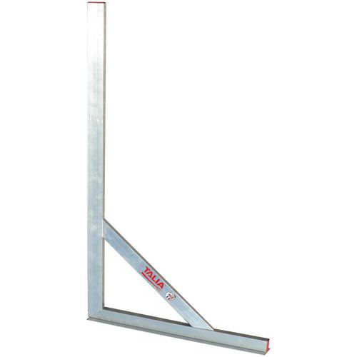 Blokhaak met voet aluminium - Taliaplast