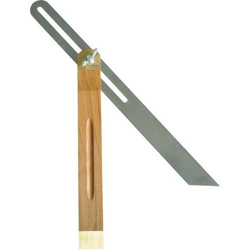 Zwaaihaak met houten handvat en stalen blad - Taliaplast