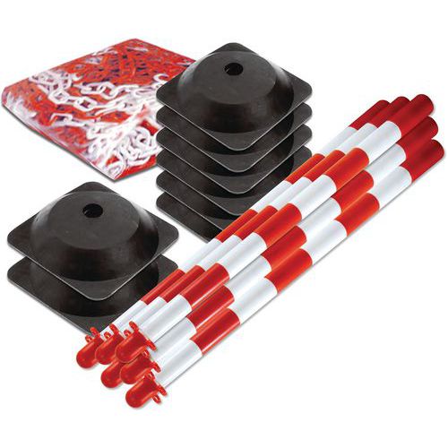 Signaleringskit - mobiele afzetpaal met ketting - Taliaplast