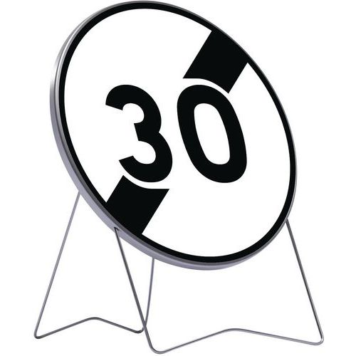 Verkeersbord tijdelijk Einde maximummaximum 30km/u - B33 - Taliaplast