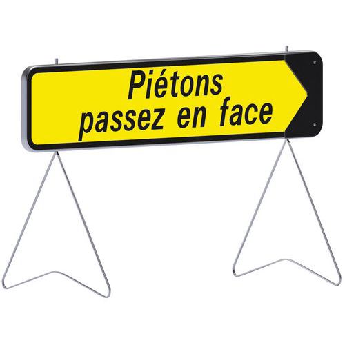 Bord KD Piétons passez en face - Taliaplast