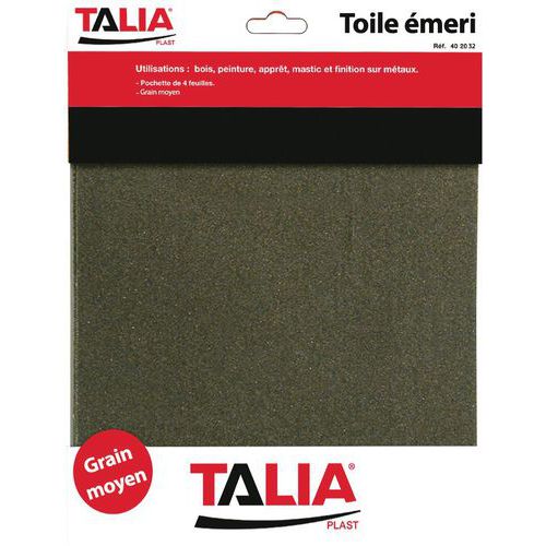 Schuurpapier - Set van 4 vellen - Taliaplast